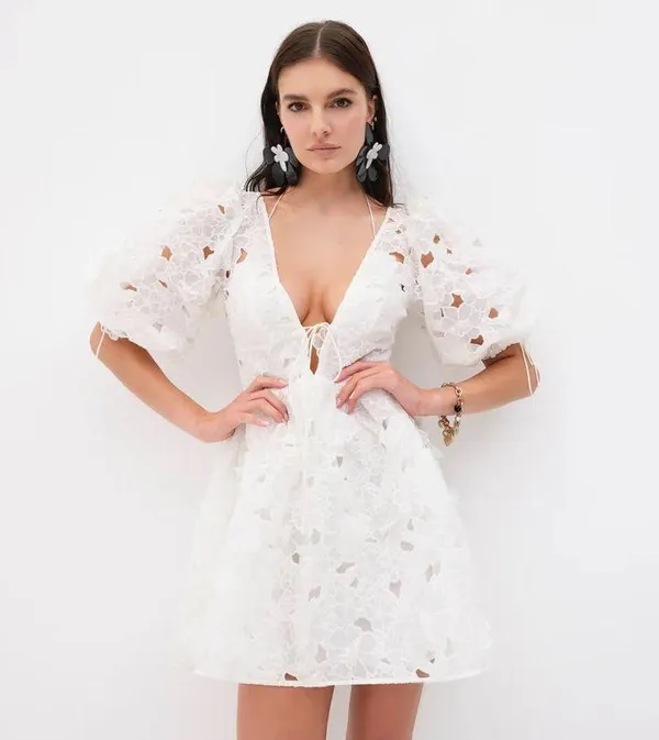 For Love & Lemons Leighton Mini Dress - Image 7