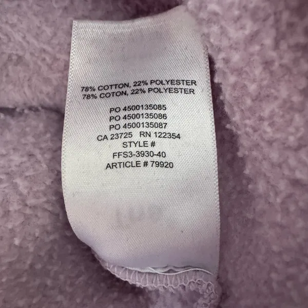 Aritzia TNA Cozy Fleece Perfect Crew Sweatshirt in Lilac XXS - Image 7
