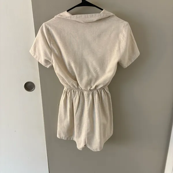 Princess Polly Beige Blazer Romper Size Women’s 0 - XS - Image 2