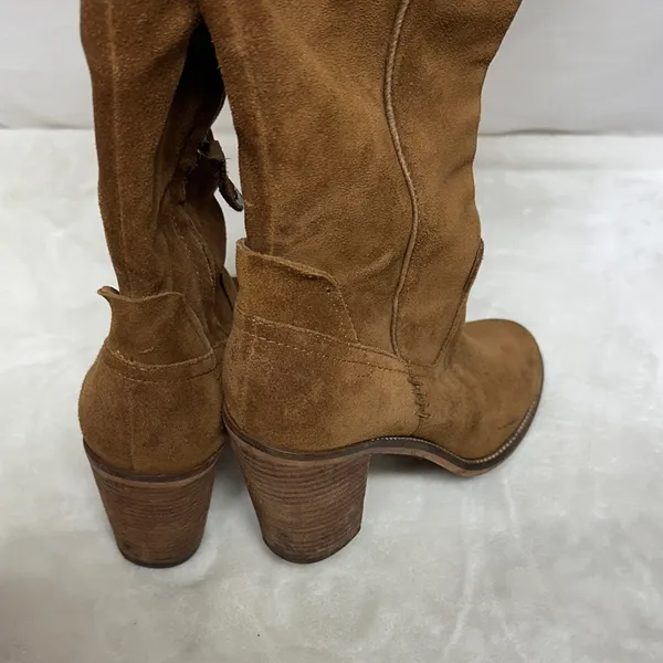 Dolce Vita Tan Suede Over the Knee Boots - Image 12