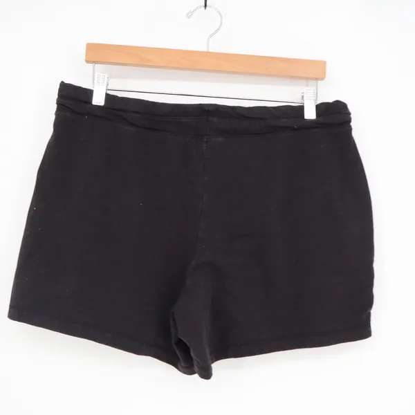 32 Degrees Cool Black Lounge Shorts Women's Large Elastic Drawstring Pockets - Image 4