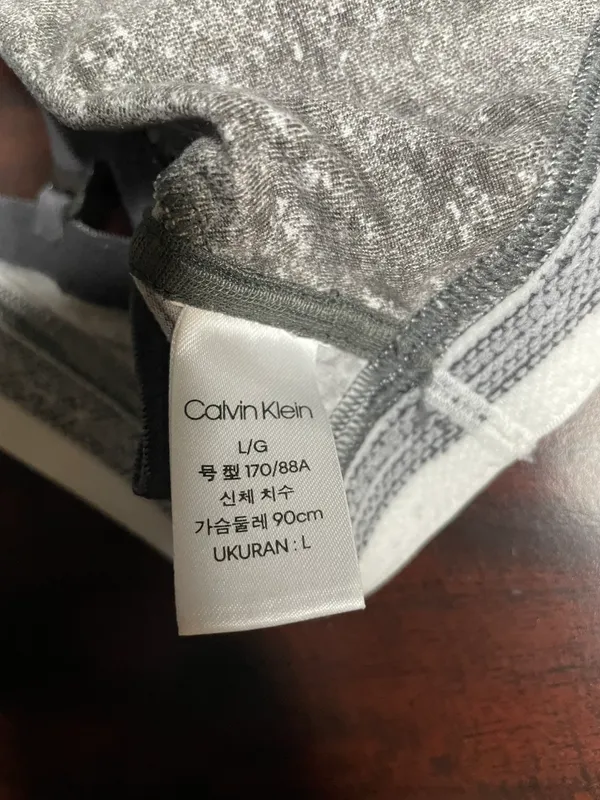 Calvin Klein Grey Bra Size Large - Image 5