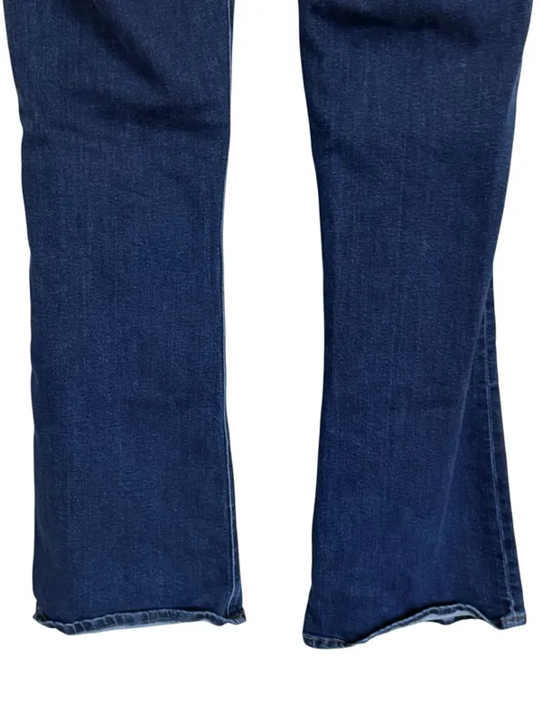 Quince Luna Stretch Flare Jeans Midnight Blue Women’s Size 31 x 32 High Rise - Image 6