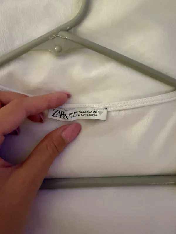 ZARA Crop Top White - Image 2