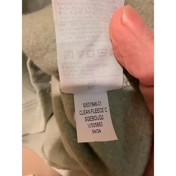 Banana Republic Women Sweatshirt XL Sage Green Clean Fleece Crew Neck Pullover - Image 6