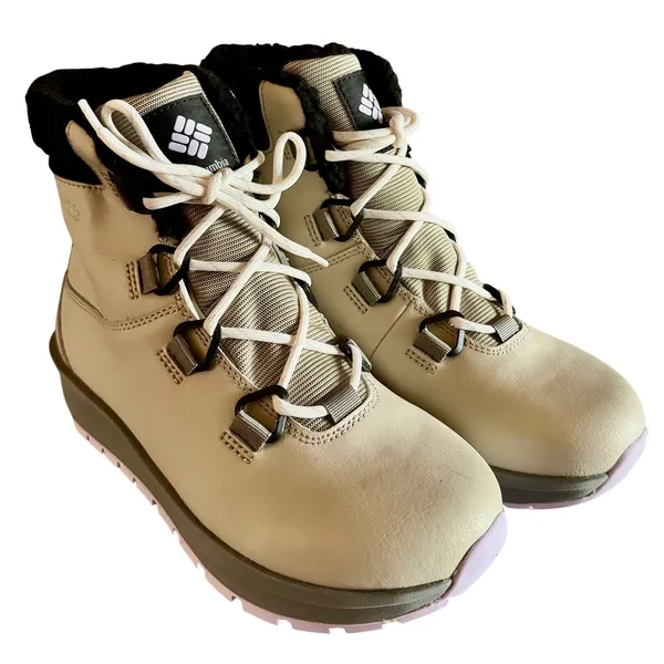 Columbia‎ Women's Moritza Winter Boots 7 Light Clay Morning Mist NEW - Image 2