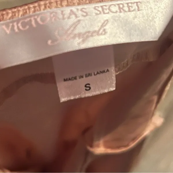 Victorias Secret Angels Sleep Dress Champagne Pink Bow Front - Image 3