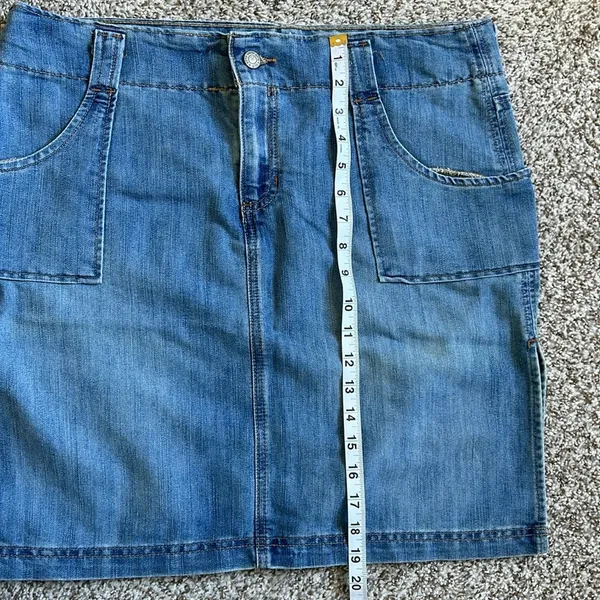 🦋 Old Navy Denim Jean Mini Skirt Casual Size 12 - Image 4