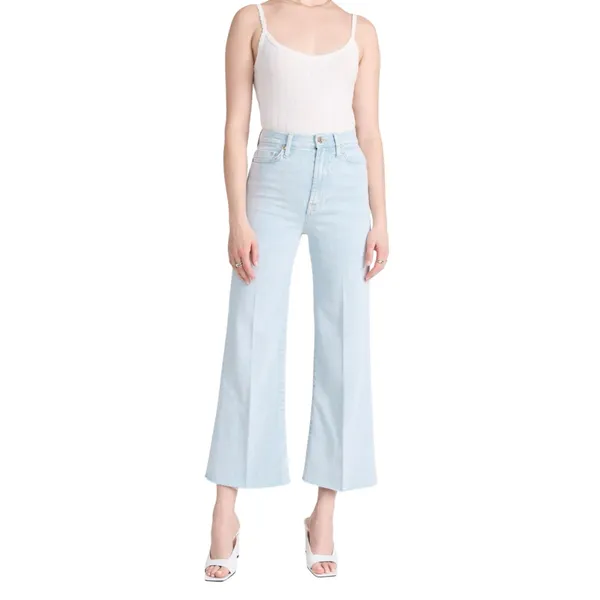 7 For All Mankind‎ UHR Cropped JO Jeans Summertime Light Wash 25 - Image 3