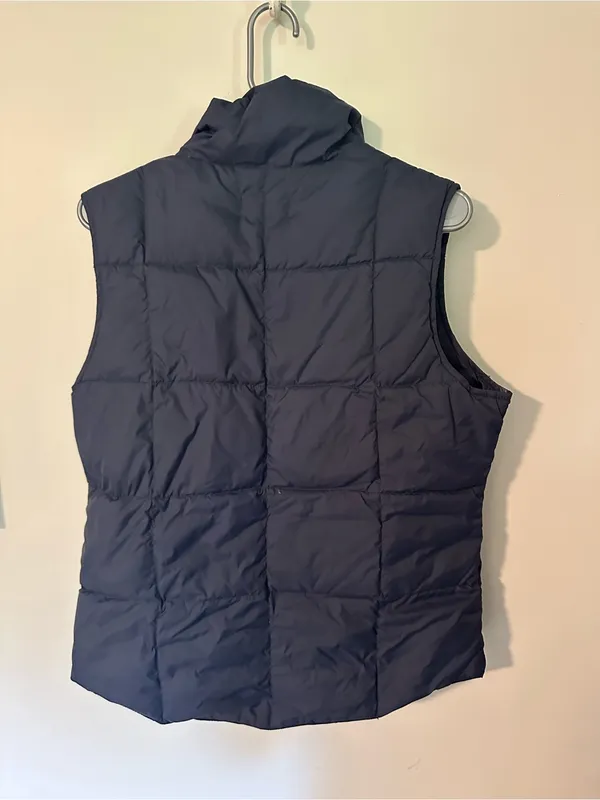 Land’s end down fill puffer vest navy small - Image 5