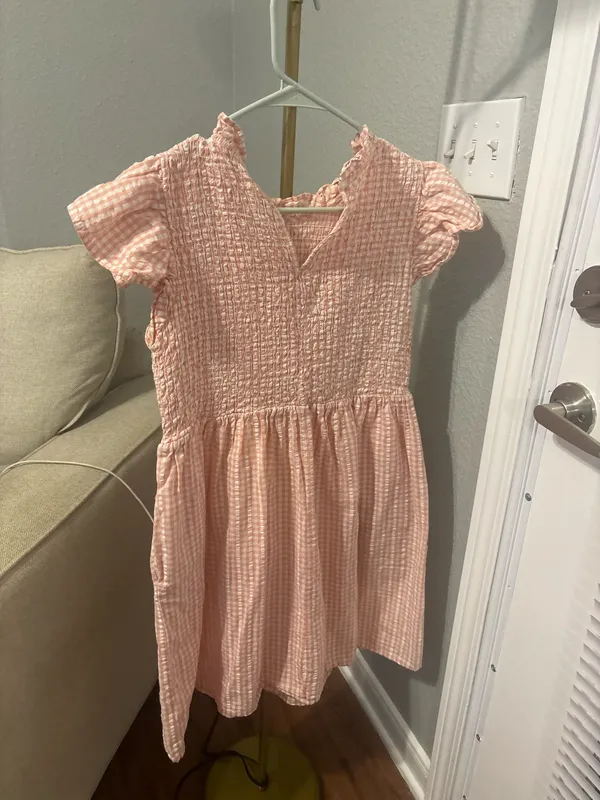 Time & Tru Pink Gingham Dress - Image 2