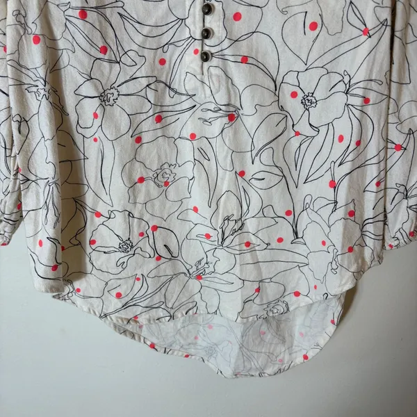 Maeve‎ Anthropologie Bethesda Floral Flannel Top Size Small - Image 4