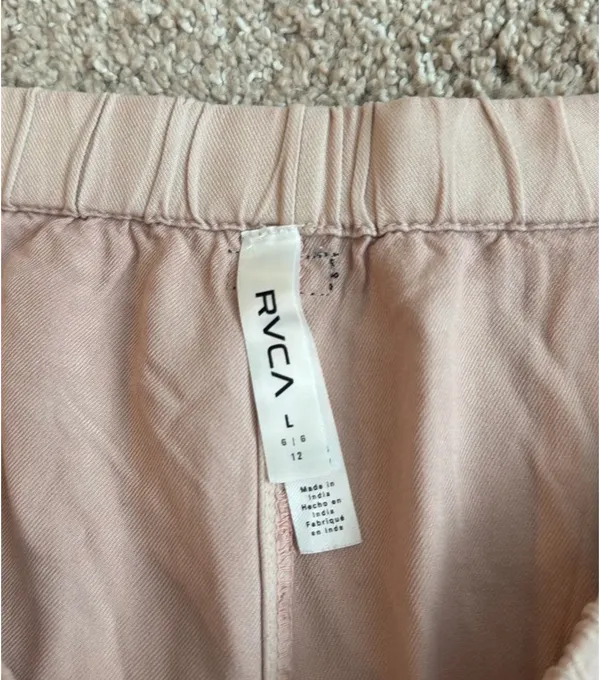 RVCA Pink Flowy Shorts - Image 3