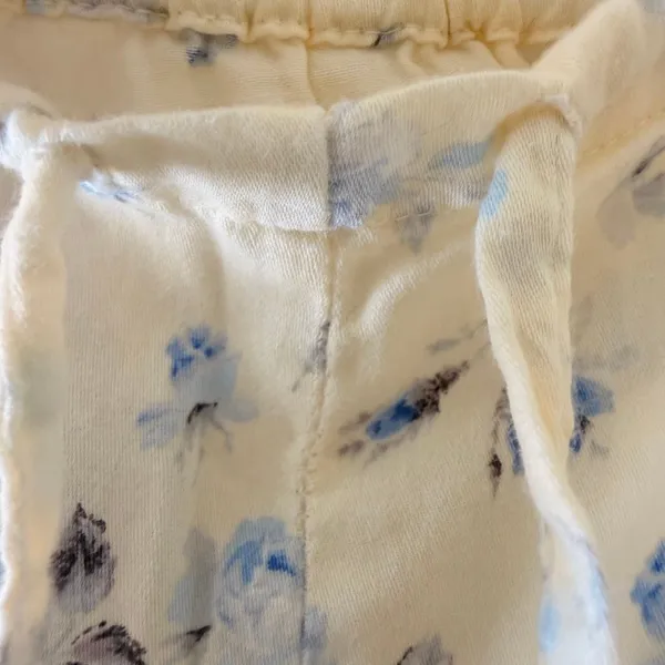Lauren Ralph Lauren Floral Blue Yellow Embroidered logo pajama Set Sz M - Image 12
