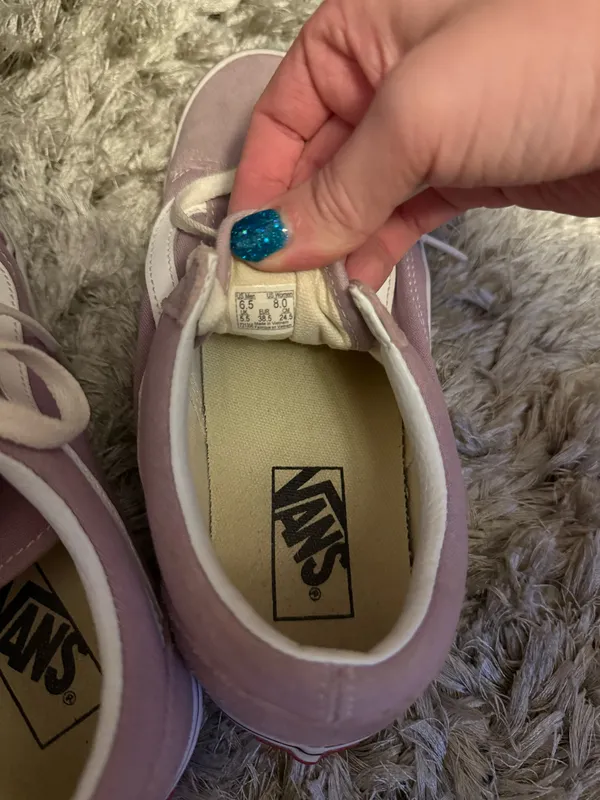 Lilac Old Skool Vans - Image 4