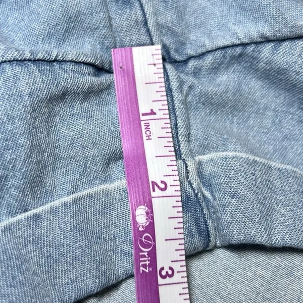 American Eagle Womens Size Medium Jean Shorts Tie Belt Blue Denim Casual Spring - Image 9