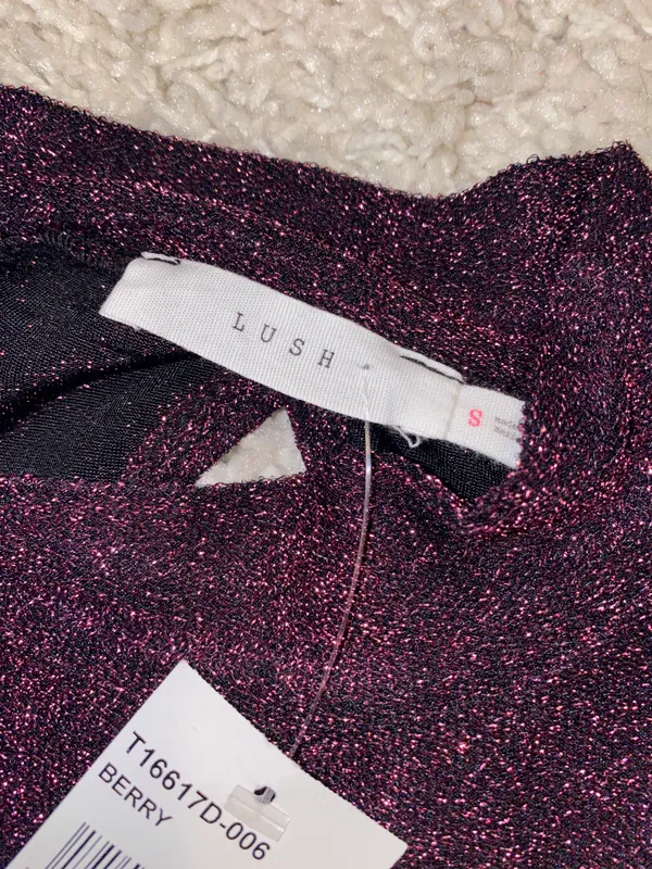 Lush Clothing Sparkly Long Sleeve Shirt - Image 2