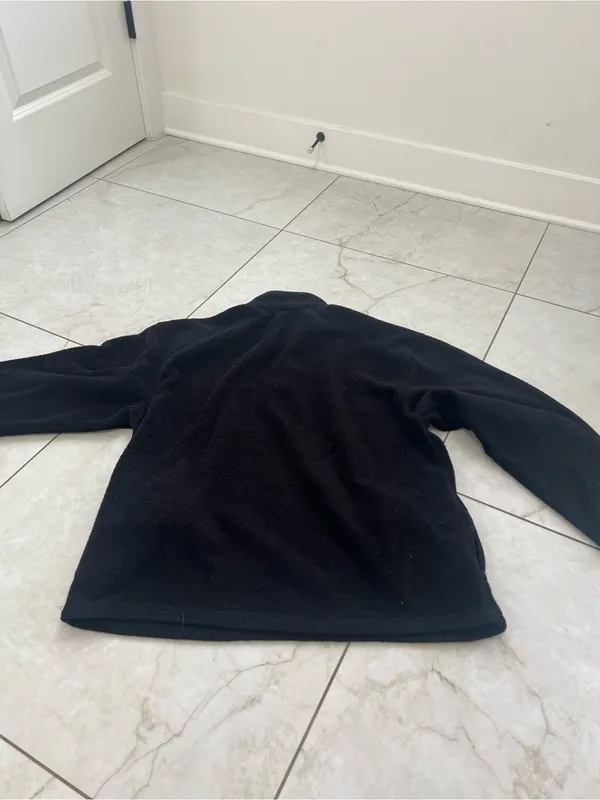 Vintage Nike Black Fleece Quarter Zip Pullover Size Medium - Image 4