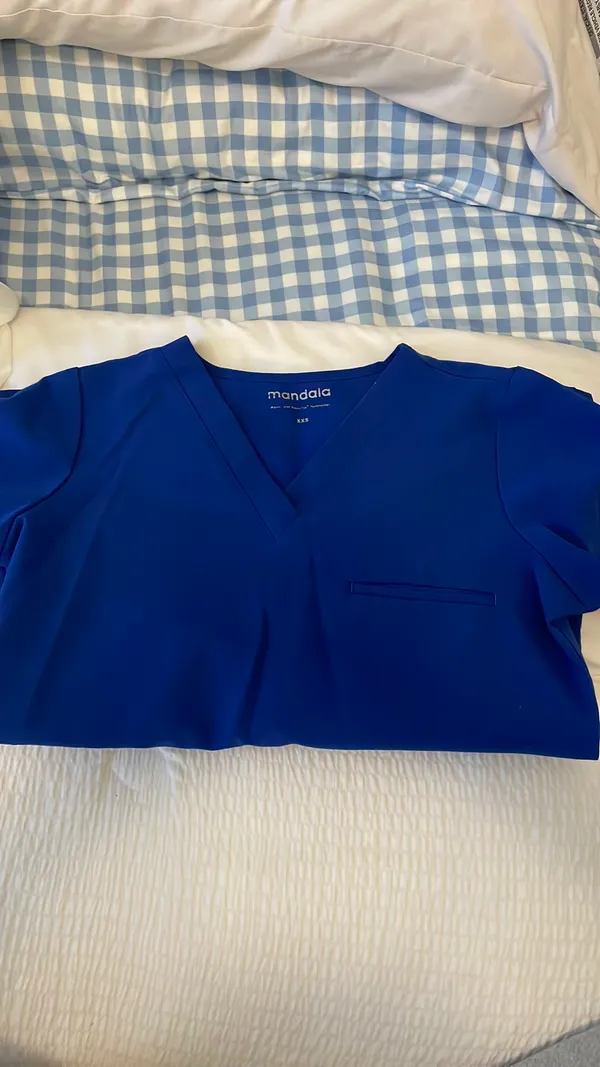 Mandala Royal blue scrubs - Image 4