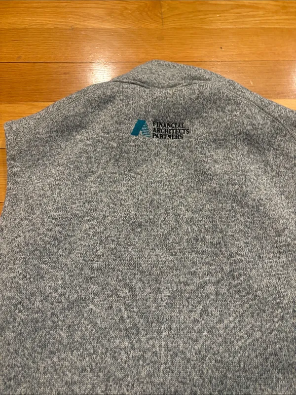 Patagonia Gray Heather Full-Zip Fleece Vest - Image 3