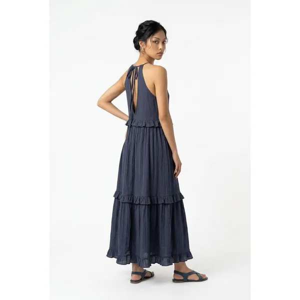 Listicle Women's Small Blue Maxi Racerback Dress - Image 2