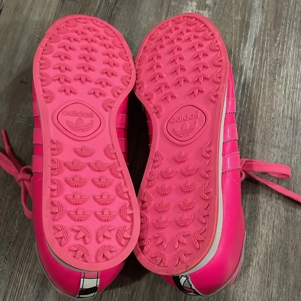 Adidas Samoa Hot Pink Sneakers Shoes size 8 modern art leather - Image 7