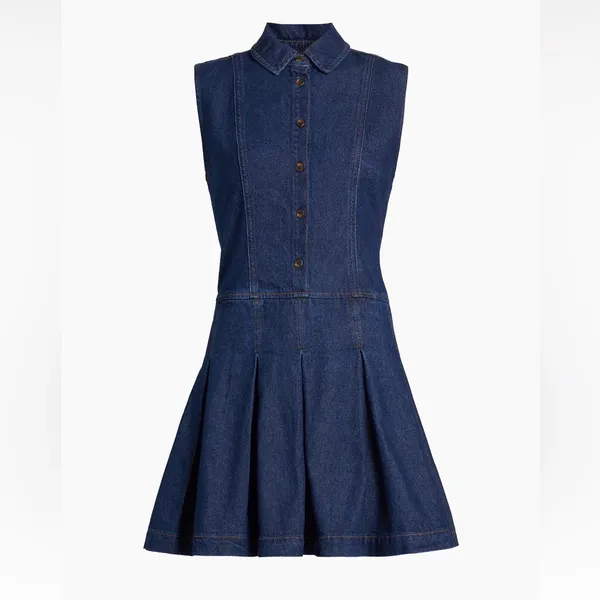 **NWT** Arella Denim Mini Dress from Reformation - Image 8