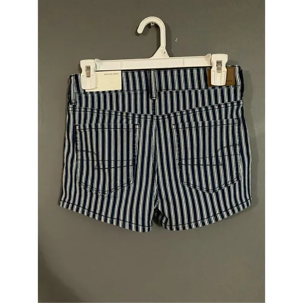 American Eagle Next Level Stretch Hi Rise Pinstripe Shorts Size 4 NWT - Image 2
