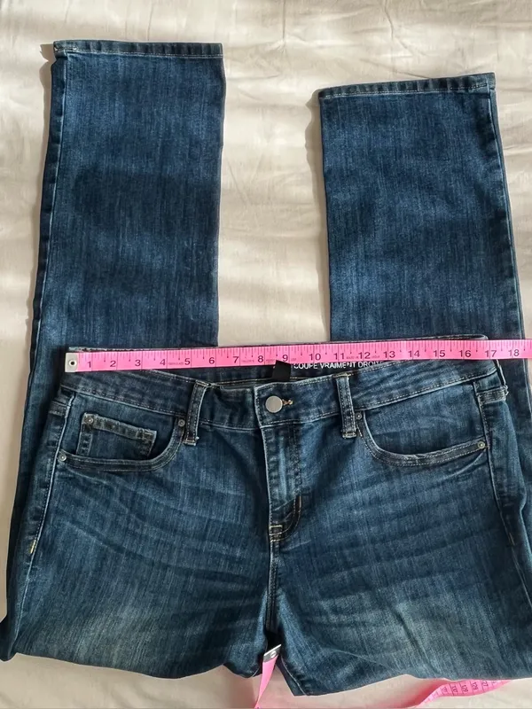GAP 1969• Straight leg dark denim jeans• Sz 12 - Image 8