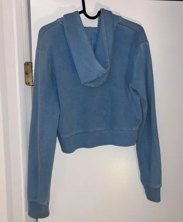 Brandy Melville crop zip hoodie - Image 4