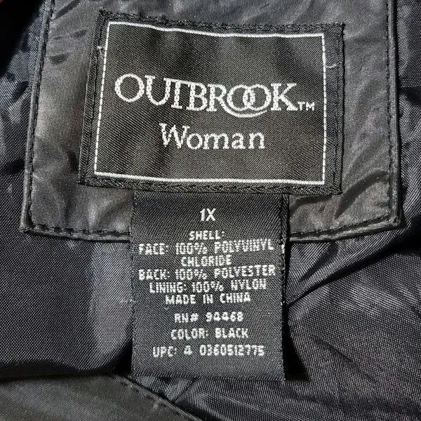 Outbrook Woman Black vintage plus size Coat, Jacket. - Image 4
