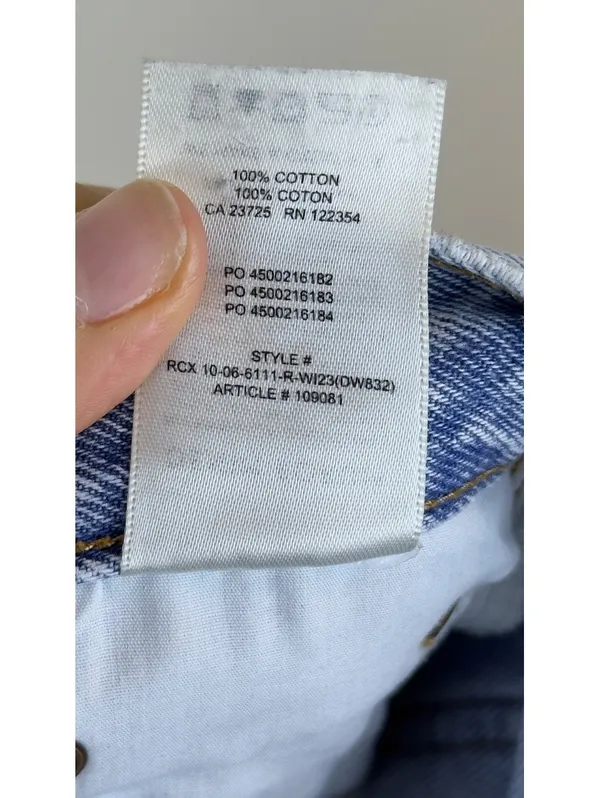 Denim Forum The Farrah Hi-Rise Wide Leg Jeans Light Wash Size 26 Aritzia - Image 13