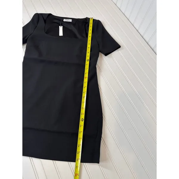 NWT Rumored Mod Mini Dress Black Squared Neck LBD Short Sleeve Party Cocktail XS - Image 6
