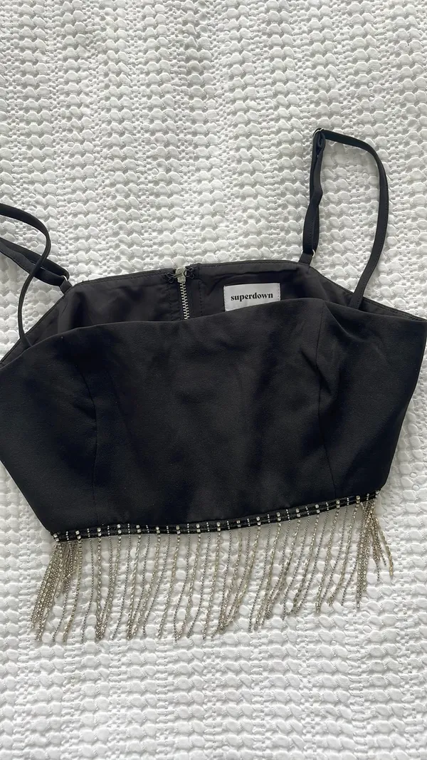 Revolve Irina Crystal Fringe Top - Image 4