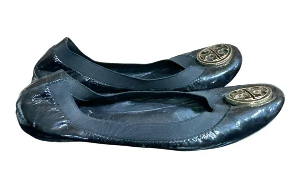 Tory Burch Black ‘Caroline Naplak’ Ballet Flats - Image 4
