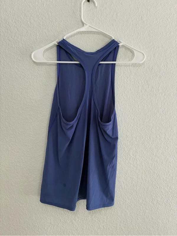Athleta Blue High-Neck Performance Tank - Image 3