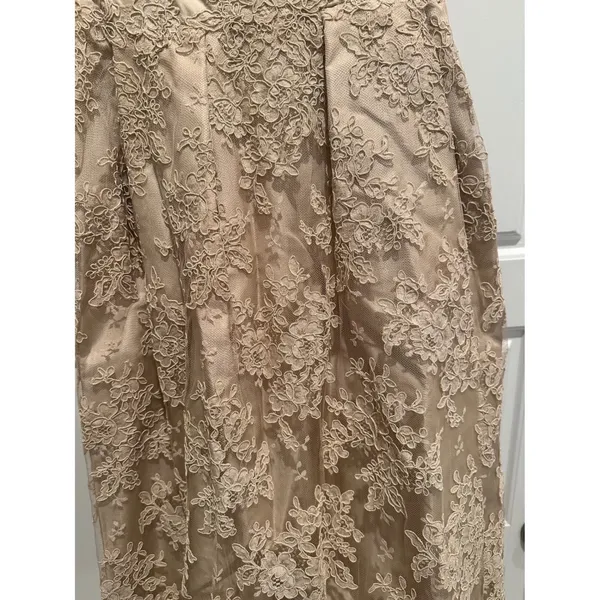 Vintage Inspired Lace Tea Length Dress Bateau‎ Neck Bridal Cocktail XXS - Image 4