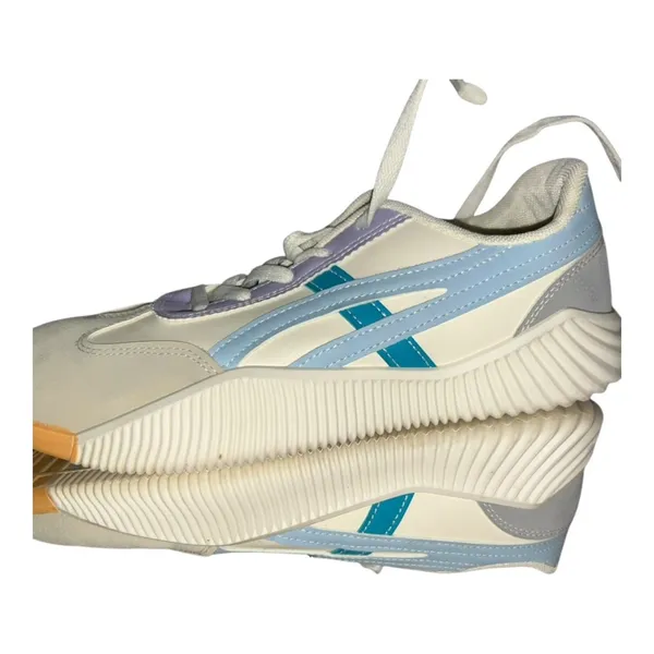 DF DE FLORANCE Cloudea™ women’s Sneakers Size 9.5 blue purple tan white - Image 9