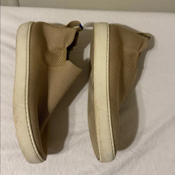 Rothy's The Chelsea Camel Knit Pull On Ankle Boots Womens 8 - Image 8