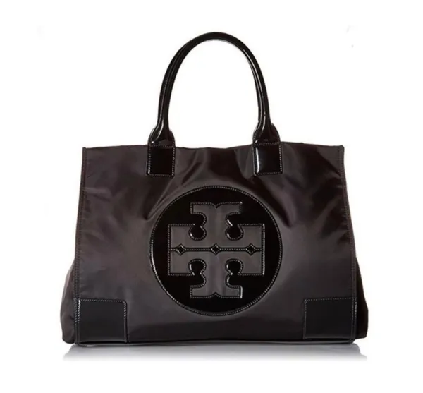Tory Burch Ella Black Nylon Tote - Image 2