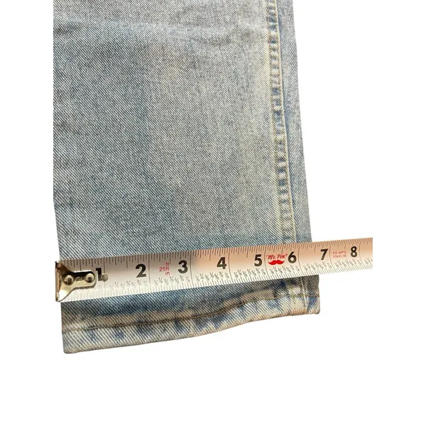 VTG Wrangler Med Wash High Waist Mom Jeans 90s 12 X 34 - Image 15
