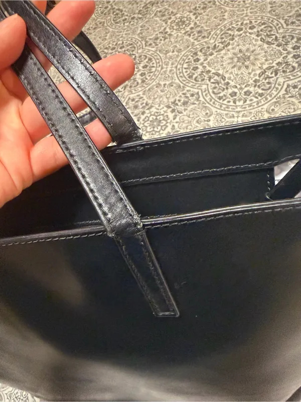Kate Spade Black Leather Tote Bag - Image 8