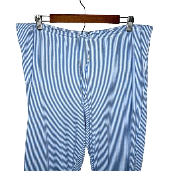 LRL Ralph Lauren Pajama Women's Size L Cotton 3/4 Sleeve Capri Pant Matching Set - Image 7