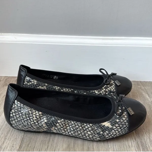 Vionic Minna Snakeskin Leather Ballet Flat - Image 2