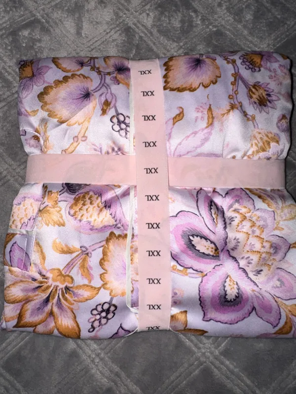 Victoria’s Secret Butterfly Satin Long Pajama Set size XXL - Image 7