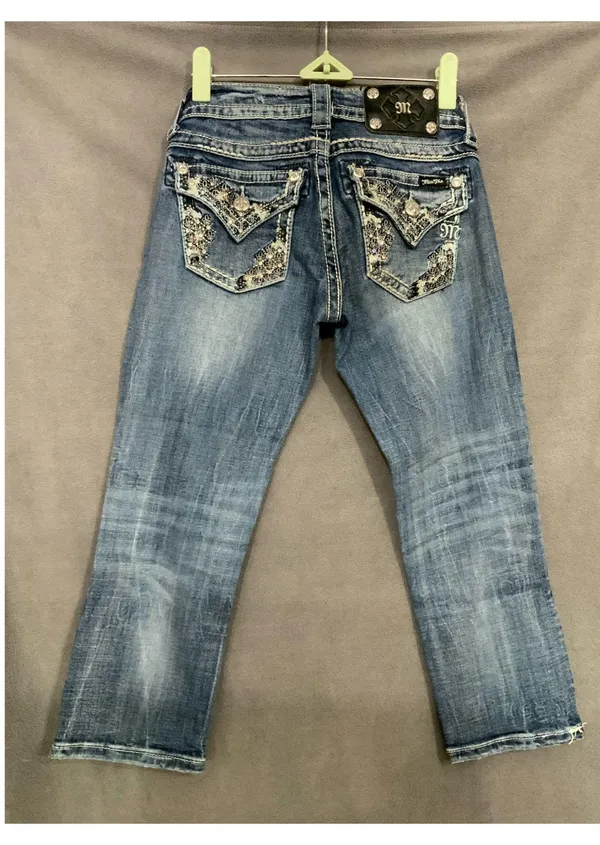 Miss Me Cuffed Capris - Image 6