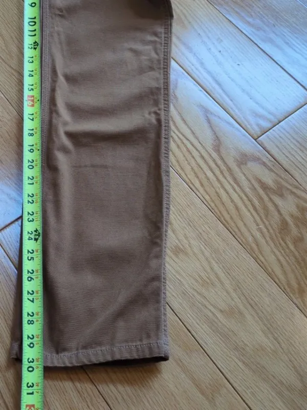 Carhartt SALES SAMPLE Womens Sz 4 Brown Canvas Carpenter Work Pants Pima Nylon - Image 7
