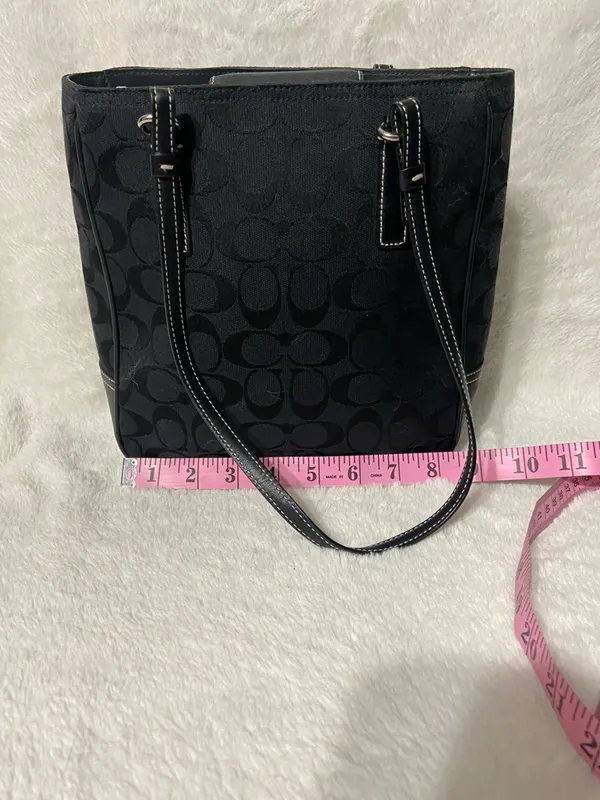 Coach Black Signature Tote Bag - Image 13