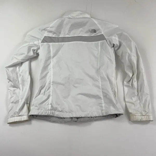 The North Face Jacket Womens Medium White Gray Full Zip Hydrenalite Windbreaker - Image 12