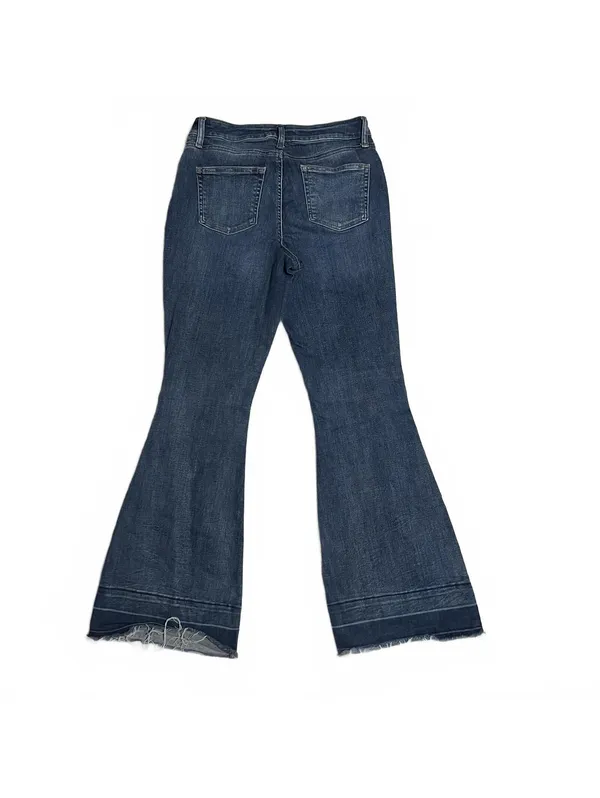 Edgy Dark Wash Flare Jeans Size 12 Regular - Image 4